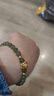 潮宏基 足金多財貔貅和田玉手鏈女士手串黃金手鏈生日禮物女新年禮物 彈力繩 鏈長(cháng)約16-17cm 曬單實(shí)拍圖
