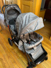 花貝鹿雙胞胎分拆嬰兒推車(chē)前后坐二胎迪士尼雙人可坐躺輕便手推車(chē) B款0-7后座可分拆款灰色 曬單實(shí)拍圖