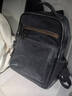 皮爾卡丹雙肩包男士背包真牛皮商務(wù)出差大容量旅行電腦包高端輕奢通勤書(shū)包 黑灰色【經(jīng)典款】 曬單實(shí)拍圖