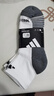 adidas 3雙裝CLIMACOOL毛巾底加厚低幫訓練及踝襪男女阿迪達斯 白/黑色 L 曬單實(shí)拍圖