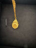 中鑫珠寶喜轉福祿黃金項鏈新中式999足金古法金葫蘆套鏈節日送禮物 5.66g 曬單實(shí)拍圖
