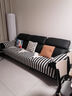 正圣勞倫斯沙發(fā)墊真皮沙發(fā)墊子高檔沙發(fā)墊輕奢2025年流行直排沙發(fā)坐墊 【直排】希雅-黑色 [雪尼爾四季款] 70cm*70cm [可用作扶手和靠背] 曬單實(shí)拍圖