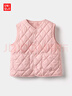 優(yōu)衣庫嬰幼兒寶寶PUFFTECH空氣棉服可機洗背心馬甲25新款478428 10 水粉色 100 曬單實(shí)拍圖