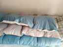 Lady Laura富安娜出品羽絲絨被95鵝毛絨被冬被加厚保暖鴨絲絨被春秋被子單雙 藍灰色 150*200cm  8斤 冬被 曬單實(shí)拍圖