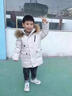 G.DUCKKIDS兒童羽絨服男款2024新款中小童寶寶加厚冬季外套中長(cháng)款派克服 白色 +白色毛領(lǐng) 90cm 曬單實(shí)拍圖