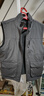 恒源祥雙面穿馬甲男秋冬季中青年寬松大碼立領(lǐng)坎肩背心加厚搖粒絨男外套 灰色 3XL 曬單實(shí)拍圖