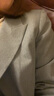 PRICH【零染+羊毛】簡(jiǎn)約商務(wù)西裝2025春季新款通勤外套正裝女 15灰色 2XL (175) 曬單實(shí)拍圖