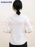 羅蒙【DP免燙 100%棉 抗皺】長袖襯衫女純棉免燙修身商務(wù)白色襯衣女裝 曬單實拍圖