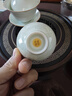 蘇氏陶瓷（SUSHI CERAMICS）汝窯卵青 三才蓋碗開(kāi)片可養金線(xiàn)初放功夫茶具泡茶碗 曬單實(shí)拍圖