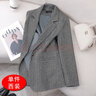 皮爾卡丹（pierre cardin）咖色羊毛呢西裝外套女秋冬季2026新款高端氣質(zhì)小個(gè)子休閑加厚西服 C款-灰色(西裝) C款-灰色(西裝) S 曬單實(shí)拍圖