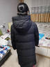 鴨鴨王一博同款冰殼系列2.0羽絨服男女長(cháng)款過(guò)膝冬季新款極寒泡芙外套 青光黑 M 曬單實(shí)拍圖