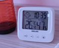 德力西電氣（DELIXI ELECTRIC）家用室內溫度計帶笑臉嬰兒房鬧鐘計時(shí)電子數顯溫濕度計溫度表 曬單實(shí)拍圖