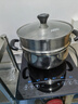 愛(ài)仕達（ASD）湯鍋 304不銹鋼小蒸鍋 帶蒸屜燉煮鍋 24CM燃氣電磁爐通用奶鍋B1-Z 曬單實(shí)拍圖