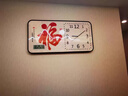 懷音新款裝飾畫(huà)掛鐘客廳柿柿如意表鐘掛墻客廳旺宅時(shí)尚家用石英鐘時(shí)鐘 暖居 60*30【晶瓷+日歷】 曬單實(shí)拍圖