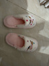 名創(chuàng  )優(yōu)品（MINISO）彩點(diǎn)狗狗卡通趣味毛毛居家鞋女秋冬可愛(ài)棉拖鞋月子鞋白粉38-39 曬單實(shí)拍圖