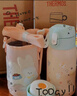膳魔師（THERMOS）兒童開(kāi)學(xué)必備吸管保溫杯直飲水杯小學(xué)生大水壺貓狗系列3歲550ml粉 曬單實(shí)拍圖