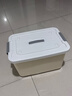 京東物流 家用收納箱高品質(zhì)防塵塑料玩具收納整理箱儲物箱 專(zhuān)享奶油色特大號收納箱帶輪 45*33*25cm 無(wú)規格 曬單實(shí)拍圖