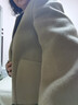 皮爾卡丹西裝領(lǐng)毛呢外套保暖2025新款洋氣減齡小個(gè)子雙面羊絨大衣女短款 抹茶色 M 曬單實(shí)拍圖