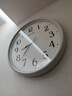 麗聲（RHYTHM）日本靜音夜光客廳大掛鐘家用輕奢簡(jiǎn)約時(shí)尚掛表32cm掛墻CMG635WR08 曬單實(shí)拍圖