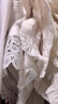 檸姿萊假領(lǐng)子百搭假衣領(lǐng)秋冬毛衣裝飾襯衣領(lǐng)內搭打底蕾絲雪紡棉布娃娃領(lǐng) 提花秀竹白 曬單實(shí)拍圖