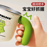 ECO IN CORN兒童漱口刷牙杯洗漱牙缸牙刷杯子寶寶家用可愛(ài)男女孩防霉抗菌防摔 【316不銹鋼】綠色小恐龍 曬單實(shí)拍圖