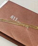 周生生黃金足金萬(wàn)字項鏈百搭素鏈女款95490N計價(jià) 45厘米3.95克 曬單實(shí)拍圖