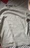 gxgjeans男裝長(cháng)袖T恤 多色肌理面料基礎圓領(lǐng)內搭 25年春新品 灰色 M (170) 曬單實(shí)拍圖