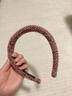 黎傾小香風(fēng)毛呢編織發(fā)箍【粉色】高顱頂氣質(zhì)發(fā)卡發(fā)捆防滑頭飾頭箍秋冬 曬單實(shí)拍圖