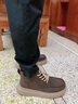 Aokang男士高幫板鞋2025冬季新款高端休閑鞋英倫潮流板鞋厚底增高男鞋 褐色 41 標準運動(dòng)鞋碼 曬單實(shí)拍圖