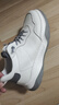 千百度大碼男鞋小白鞋軟皮百搭高幫運動(dòng)休閑鞋板鞋 白色 （加絨） 39 曬單實(shí)拍圖