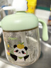 貝親兒童牛奶杯1-3歲寶寶喝水喝奶PPSU直飲奶瓶雙吸管水杯 綠色330mL 曬單實(shí)拍圖