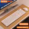 聯(lián)想鍵盤(pán)鼠標套裝有無(wú)線(xiàn)辦公靜輕音薄膜辦公外接鍵盤(pán) 適用臺式筆記本一體機電腦 【時(shí)尚簡(jiǎn)約款】有線(xiàn)鍵盤(pán)鼠標-白 曬單實(shí)拍圖
