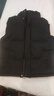 妙奕嘉馬甲男女士無(wú)袖背心羽棉馬甲秋冬保暖絨坎肩外穿洋氣2025新款外套 插兜帶扣拉鏈棉馬甲【黑色】 XL 【建議100-120斤】 曬單實(shí)拍圖