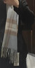 Siggi[禮盒裝】山羊絨圍巾女冬季百搭圍脖雙面格子加厚保暖新年禮物 曬單實(shí)拍圖