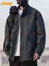JEEP吉普外套男春秋季夾克男士立領(lǐng)寬松休閑男裝沖鋒上衣服灰色 XL 曬單實(shí)拍圖