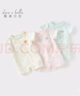 戴維貝拉（DAVE＆BELLA）夏天薄款嬰兒衣服新生兒夏季短袖連體衣嬰幼兒包屁衣寶寶空調服裝 淺黃色DB2235928 59cm （建議身高52-59cm） 曬單實(shí)拍圖