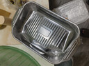 不銹鋼烤魚(yú)盤(pán)長(cháng)方形深盤(pán)托盤(pán)魚(yú)盤(pán)家用電磁爐專(zhuān)用烤魚(yú)爐 雙柄【41*24*7cm】深款 配蓋 曬單實(shí)拍圖