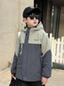 三葉豆男童冬裝外套加絨2025新款兒童棉衣中大童沖鋒衣男孩加厚派克服 灰色（夾棉款） 帶運費險 160 曬單實(shí)拍圖
