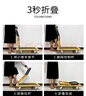 光環(huán)平板車(chē)小推車(chē)拉貨搬運車(chē)鋼板手推車(chē)折疊便攜手拉車(chē)倉庫快遞拖車(chē) 73*47特惠4寸烽火橡膠輪載重500斤 曬單實(shí)拍圖