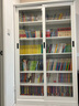 信京玻璃門(mén)書(shū)柜推拉門(mén)展示柜客廳書(shū)房手辦收納柜帶鎖防塵移門(mén)鋼制書(shū)架 曬單實(shí)拍圖