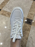 愛(ài)步（ECCO）休閑鞋女 百搭平底鞋簡(jiǎn)約球鞋板鞋休閑運動(dòng)鞋 街頭272813 白色/灰白色（拼接）27281352292 39 曬單實(shí)拍圖