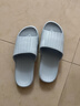浪莎新款eva涼拖鞋男女情侶居家夏季浴室防滑厚底踩屎感 藍灰色 43-44 曬單實(shí)拍圖