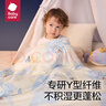 babycare嬰兒小被子四季通用寶寶山茶花針織被哈沃依云島藍120*150春秋款 曬單實(shí)拍圖