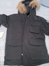 京東京造【進(jìn)口極寒系列】蓄熱鵝絨服男外套 保暖三防羽絨服中長(cháng)款曜石黑M 曬單實(shí)拍圖