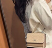 蔻馳（COACH）klare 17 女士新款印花單肩斜挎小方包風(fēng)琴送女生禮物 沙黃色配灰褐色CW206SVPWH 禮物 曬單實(shí)拍圖