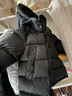 保姆鵝  【風(fēng)墻】?jì)和鸾q服寶寶中長(cháng)款護臉加厚外套保暖童裝[NG2664] 炭黑 140 曬單實(shí)拍圖