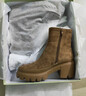莎莎蘇【明星同款】25秋冬新款伯德襪靴加絨增高女靴短靴瘦瘦彈力靴 棕駝色/棕色 37 曬單實(shí)拍圖