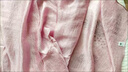 恒源祥絲巾女韓版純色長(cháng)百搭亞麻棉手感圍巾超大空調披肩薄紗巾圍巾披肩 云朵粉[S巾] 曬單實(shí)拍圖