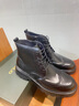 VOLO犀牛布洛克馬丁靴男款冬季新款真皮厚底增高男士休閑復古商務(wù)皮靴 黑色 40 曬單實(shí)拍圖