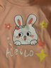 宜爽兒嬰兒長(cháng)袖T恤打底衫春秋季女童上衣男寶寶衣服百搭 粉色兔子 110  曬單實(shí)拍圖